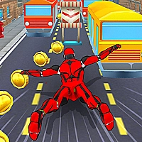 Subway Superhero Robot Endless Run Game Cover