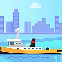 Big Boats Coloring Game Cover