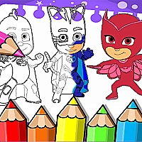 PJ Masks Coloring Book Game Cover