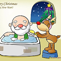 Funny Christmas Puzzle Game Cover