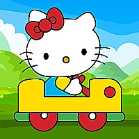 Hello Kitty Car Jigsaw Game Cover
