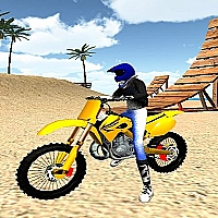 Motocross Beach Stunts Gas 3D Game Cover