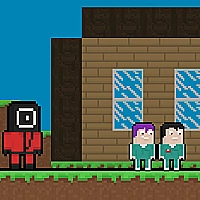 Squid Escape But Blockworld Game Cover