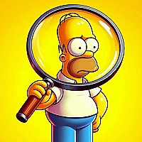 The Simpsons Find the Difference Game Cover