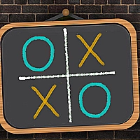 Tic Tac Toe Blackboard Game Cover