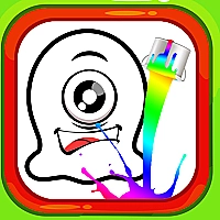 Coloring Book: Alien Family Game Cover