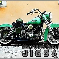 Heavy Motorbikes Jigsaw Game Cover