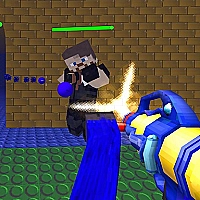 Modern blocky paintball Survival Game Cover