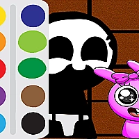 Baby Sprunki incredibox Coloring Game Cover