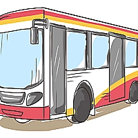 Cartoon Bus Slide Game Cover