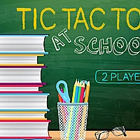 Tic Tac Toe At School Game Cover