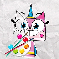 Unicorn Kitty Coloring Book Game Cover