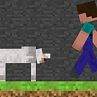 Steve and Wolf Game Cover