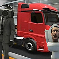 Truck Simulator Skibidi Toilet Game Cover
