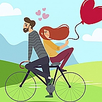 Couple in Love Jigsaw Game Cover