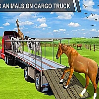 Animal Cargo Transporter Truck 3D Game Cover