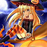 Anime Halloween Jigsaw Puzzle 2 Game Cover