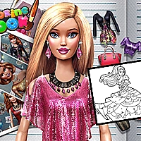 Coloring Book for Barbie Game Cover