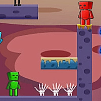 Fire And Water In Zombies World 2 Game Cover