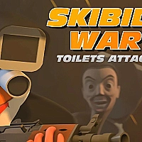 Skibidi War   Toilets Attack Game Cover