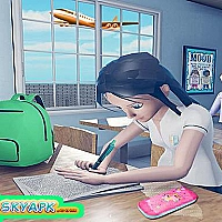 Virtual High School Girl- School Simulator 3D Game Cover