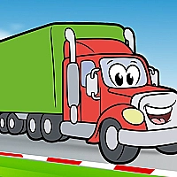 Happy Trucks Coloring Game Cover