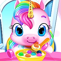 Magical Unicorn Pet Care Game Cover