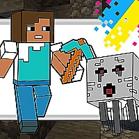 Minecraft Coloring Pages Game Cover