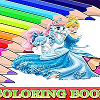 Coloring Book for Cinderella Game Cover