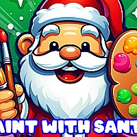 Paint with Santa Game Cover