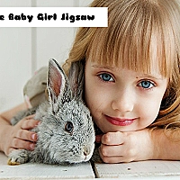 Hare Baby Girl Jigsaw Game Cover