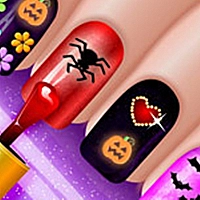 Glow Halloween Nails - Polish & Color Game Cover