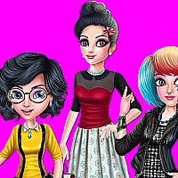 College Girl Squad Fashion Dressup Game Cover