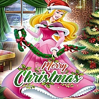 Princess Aurora Christmas Sweater Dress Up Game Cover
