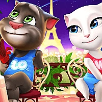 Talking Tom and Angela Coloring Game Cover
