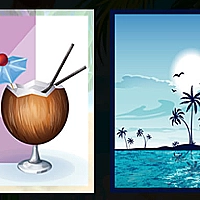 Beach Cocktails Memory Game Cover