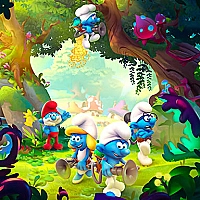 Little Smurfs Coloring Game Cover