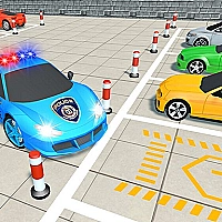 Police Super Car Parking Challenge 3D Game Cover