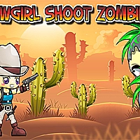 Cowgirl Shoot Zombies Game Cover