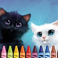 4GameGround - Kittens Coloring Game Cover