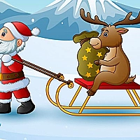 Funny Santa Jigsaw Game Cover