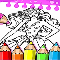 Barbie Coloring Book Game Cover