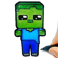 Easy Kids Coloring Minecraft Game Cover