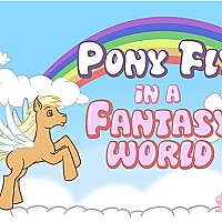 Pony fly in a fantasy world Game Cover
