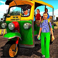 Rikshaw Tuk Tuk Driver Game Cover
