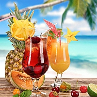 Summer Drinks Puzzle Game Cover