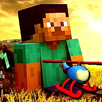 Minecraft Helicopter Adventure Game Cover