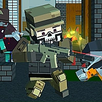 Pixel shooter zombie Multiplayer Game Cover