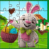 Easter Bunny Eggs Jigsaw Game Cover
