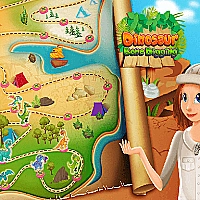 Nastya Dinosaur Bone Diggings Game Cover